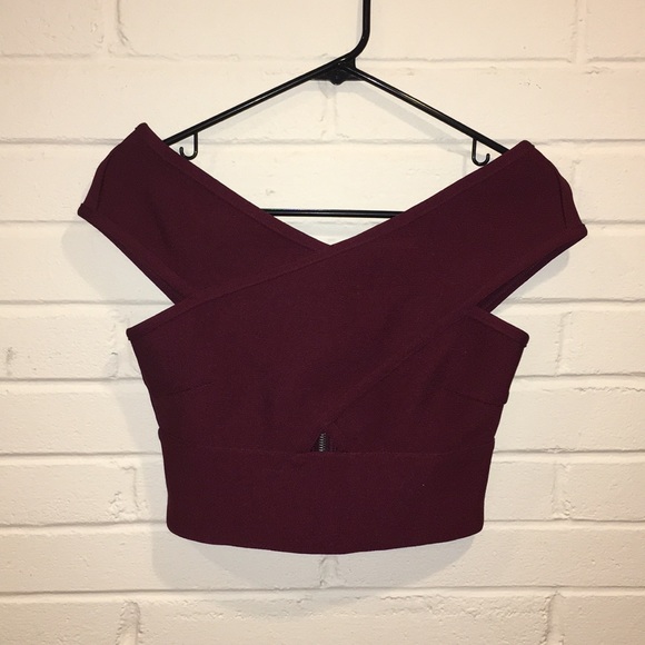 silence + noise Tops - 1 DAY SALE ‼️ Silence + Noise Bandage Burgundy Top